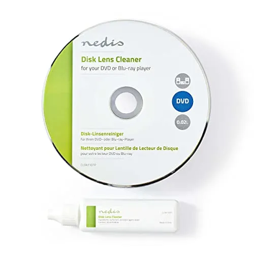 NEDIS CD LinsenreinigerCleaner | Reinigungsdisk | 20 ml | Blu-ray Player/CD-Player/DVD Spieler Transparent