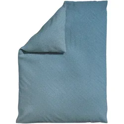 Schlafgut Bettdeckenbezug Woven Satin Fade 155x220 cm - Bettwäsche in Hellgrau und Hellblau mit Farbverlauf, atmungsaktiv und bügelleicht. Schadstoffgeprüft nach Oeko-Tex® - für einen gesunden Schlaf.