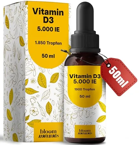 Hochdosierte Vitamin D3 Tropfen 5000 IE