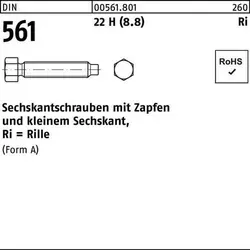 Reyher Sechskantschrauben DIN 561 22H / 8.8 AM 20 x 40 (10 Stück) - Hochwertige Sechskantschrauben für vielseitige Anwendungen, robust und langlebig. Ideal für DIY-Projekte und professionelle Einsätze. Packung mit 10 Stück.