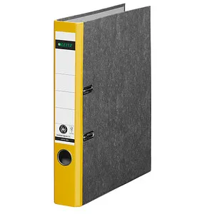 LEITZ 1050 Ordner gelb marmoriert Karton 5,2 cm DIN A4, 1 St.