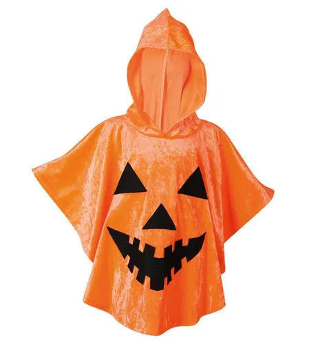 Halloween Kostüm Cape Halloween Kürbis Gr. 98