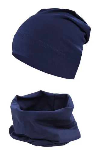 TupTam Beanie TupTam Jungen Beanie Mütze und Schlauchschal 2er Set