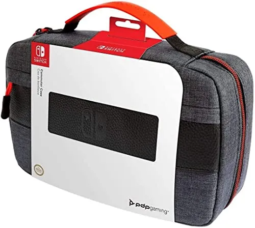 PDP Gaming Switch Commuter Case - Elite Edition - Tasche für Nintendo Switch, halbhartschaliges Design mit Platz für 14 Spiele, ideal für Reisen und optimalen Schutz.
