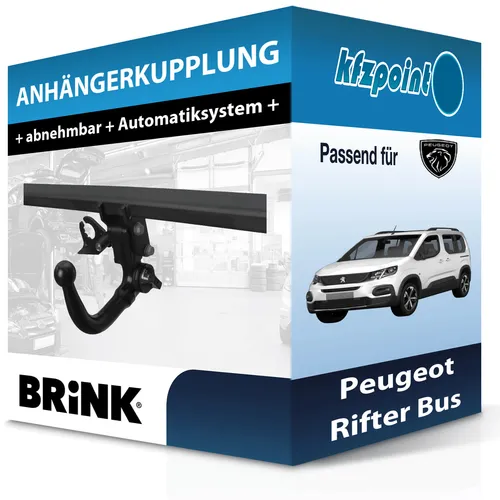 Produktbild Brink Abnehmbare Anhängerkupplung für Toyota Proace City Verso