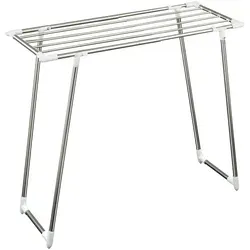 Maximex Teleskop-Wäschetrockner - Platzsparender Wäscheständer aus rostfreier Edelstahl für Dusche und Badewanne, flexibel ausziehbar und zusammenklappbar für optimale Nutzung in kleinen Räumen.