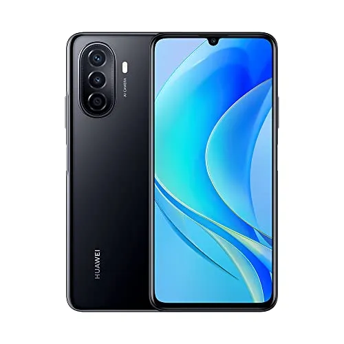Produktbild Huawei Nova Y70 Mega-L29BNX2 Smartphone, Großakku 6000mAh, Supercharge Huawei 22,5W, 6,75 Zoll, 90,26% Bildschirm-Körper-Verhältnis, 3-Fach Kamera 48 MP AI, 4GB+64GB, Schwarz