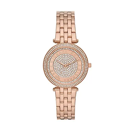 Michael Kors - Darci Collection, Roségoldfarbenes Edelstahlarmband, Uhr für Damen MK4592