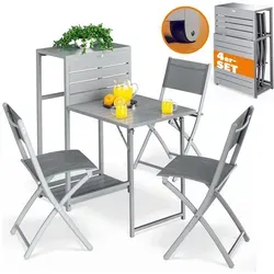 Casaria Balkonset mit klappbaren Stühlen und Tisch