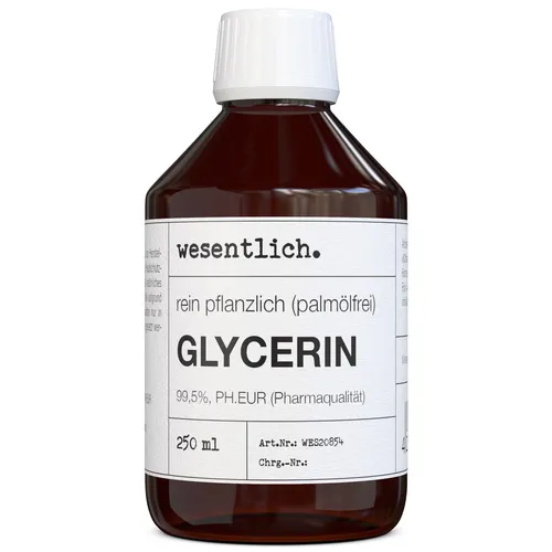 Glycerin 99,5% (250ml) von wesentlich, vegan, frei von Palmöl