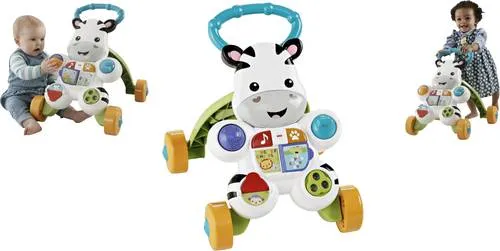 Mattel Fisher Price Lern mit mir Zebra Lauflernwagen