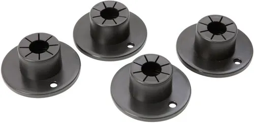 Bo-Camp Einsinkschutz, 4er-Pack, schwarz