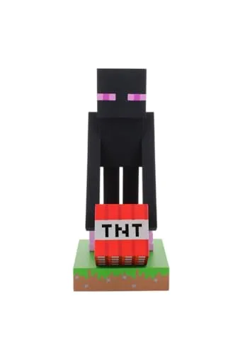 Cable Guys - Minecraft: Enderman Controller und Handyhalter - Merchandise, kompatibel mit den meisten Smartphones und Konsolencontrollern für optimalen Komfort beim Spielen.