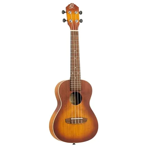 Ortega Guitars Konzert Ukulele Akustisch Earth Series Okoume - Braun (RUDAWN), klarer und heller Sound, ideal für Einsteiger und unterwegs