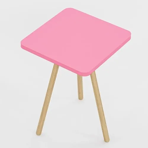 Jungengel Retro Beistelltisch mit 3 Holzbeinen, 34x34x45 cm