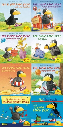 Produktbild Hefte aus Pixi Bücher Serie 193 Der kleine Rabe Socke + BONUS 8