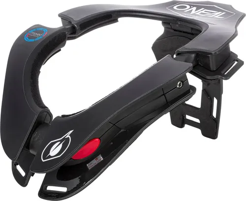 O'NEAL Motocross-Protektor Nacken | Tron Neckbrace Shocker - Schwarz Weißes Neckbrace für Erwachsene, extrem leicht (585g) und bietet durch das Moveo Concept II optimale Sicherheit und Komfort beim Motocross und Mountainbiking.