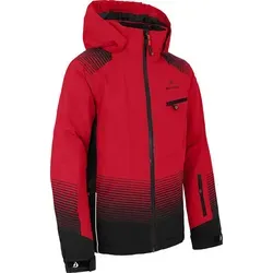 Bergson Skijacke VEIKO Kinder Skijacke, warm, funktional und stylisch, Normalgrößen, China r rot 128