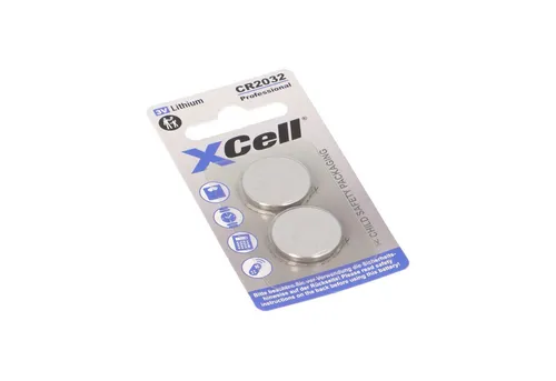 XCell XCell CR2032 Knopfzellen 3V – 2er Blister Lithium-Batterien Knopfzelle