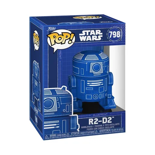 Funko Pop! Star Wars: R2-D2 (Blueprint) - Vinyl-Sammelfigur - Gesche (US IMPORT)