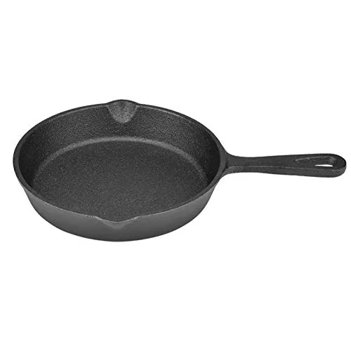 Gusseisenpfanne, 16 cm/20 cm Vintage Gusseisen-Antihaft-Bratpfanne, Küchengeschirr, Haushaltsgewürzpfanne für Herd, Backofen, Induktionssafe, Lagerkochen(16cm)