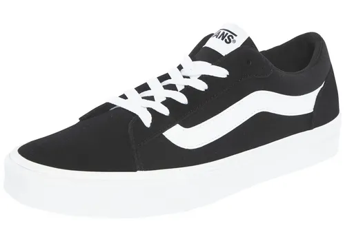 Vans Vero LS, Schwarz/Weiß, Größe 39 – Stylischer Sneaker - Der Vans Vero LS kombiniert einzigartiges Design mit hohem Tragekomfort. Gepolsterte Zehenpartie und Kragen sorgen für ein angenehmes Gefühl, während der dekorative Seitenstreifen den Markenstil betont.