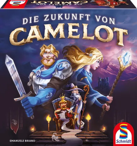 Schmidt Spiele 49407 Die Zukunft von Camelot - Taktisches Bluffspiel für 2-5 Spieler, einfache Regeln und variabler Spielaufbau für spannenden Spielspaß