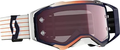 Scott Prospect Amplifier Motocross-Brille - Orange/Weiß (Pink, Einheitsgröße) - Sportbrillen mit Objektivverriegelungssystem und 3-lagiger geformter Gesichtspolsterung für maximalen Komfort und Sicherheit beim Motocross.