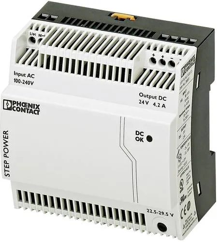 Phoenix Contact STEP-PS/1AC/24DC/4.2 IP20 2868664 Stromversorgung - Sonstige Motorenantriebe, leistungsstarke und kompakte Stromversorgung für zuverlässige Anwendungen in industriellen Umgebungen.