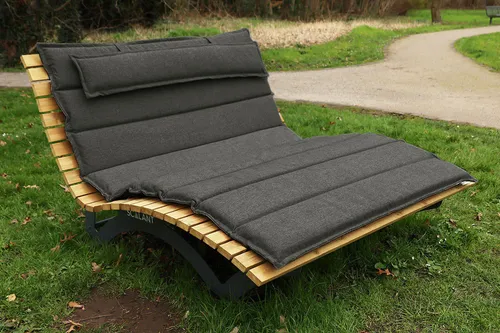 Scalant Gartenliege Waldsofa Premium mit Auflage & Kissen