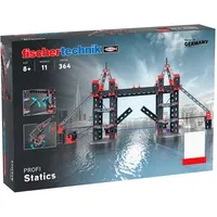 FISCHER 564071 - PROFI Statics - Baukasten für Statik, 11 Modelle inklusive berühmter Bauwerke wie Eiffelturm, für kreatives Lernen ab 8 Jahren.