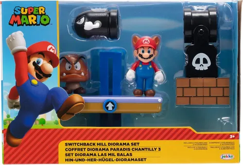 Super Mario Switchback Hill Diorama Set