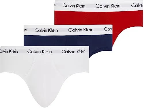 Calvin Klein Herren 3er Pack Hip Briefs, Mehrfarbig von Calvin Klein