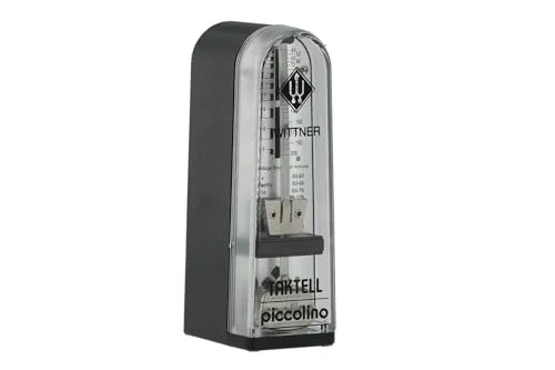 Wittner Piccolino 890161 schwarz Metronom - Präziser und kompakter Metronom in elegantem Schwarz, ideal für Musiker, die Wert auf Genauigkeit und Stil legen.