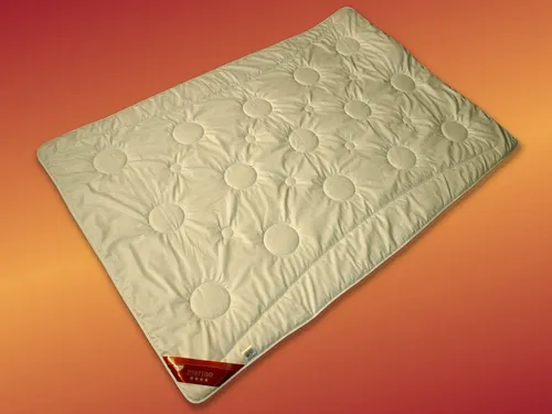 Garanta Duo-Steppbett 135 x 200 cm - Leichtes Merino-Bettdecke für Sommer & Übergangszeit - Duo-Steppbett mit 100% Merinowolle und weichem Baumwoll-Satin Bezug. Ideal für angenehme Nächte, maschinenwaschbar und in Deutschland gefertigt.