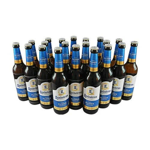  3,32€/1l) Landskron Premium Pilsner (20 Flaschen Bier à 0,5 l / 4,8% vol.