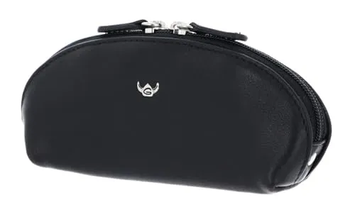 Golden Head Polo Zipped Key Case Black - Schlüsselmäppchen für Damen, vielseitig einsetzbar als Schlüsselaufbewahrung und kleine Geldbörse, Maße: 12,5 x 5,5 x 4 cm.