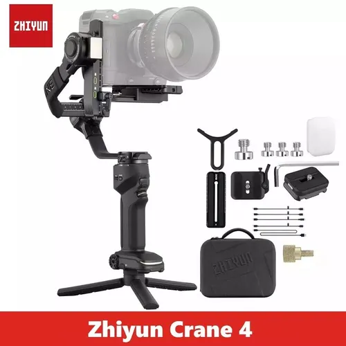 Zhiyun Crane 4 - Professioneller Videostabilisator, leicht und extrem stabil mit hoher Nutzlastkapazität für kreative Aufnahmen