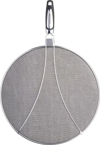 MasterClass Spritzwasser- und Geruchsschutz aus Edelstahl 33 cm - Sonstige Elektroinstallationsartikel, schützt vor Spritzern und sorgt für Sicherheit beim Kochen mit einem klappbaren Soft-Touch-Griff für einfachen Halt.