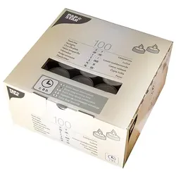 Papstar Teelichter 82674, weiß, Ø 38 mm, Höhe 22 mm, 8h Brenndauer, 100 Stück