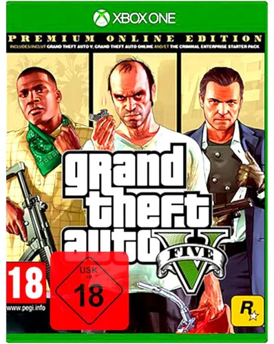 Grand Theft Auto 5 (GTA 5) - Premium Edition für Xbox ONE - Games - Erlebe die aufregende Welt von GTA 5 in der Premium Edition mit umfangreichem Story-Modus und Online-Koop für bis zu 30 Spieler!