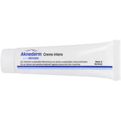 aknederm Creme intens 2x30g - Anti Pickel Creme mit Zink, punktuelle Nacht-Intensiv-Pflege für akute Hautunreinheiten, vegan und parfümfrei