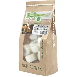 Duftteelichter Lemongras, WENZEL, 24/38 mm, Brenndauer ca. 7h, Beutel mit 18 Stück