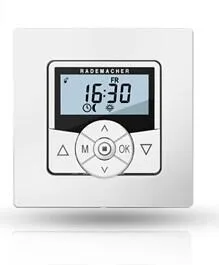 Rademacher Funk-Zeitschaltuhr DuoFern HomeTimer 9498 - Zubehör für Rollladenantriebe – Kabellose Steuerung für bis zu 20 DuoFern Empfänger, einfache Montage und flexible Programmierung für mehr Komfort im Smart Home.