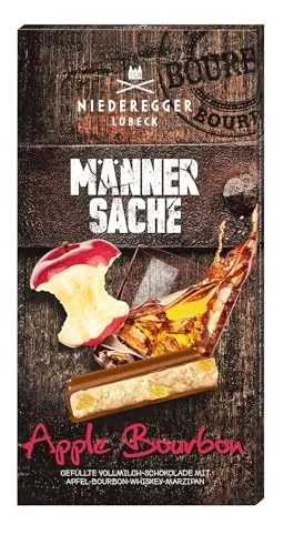 Niederegger Männersache Marzipantafel Apple Bourbon, 110 g