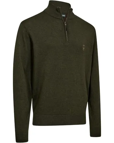 Deerhunter Harrington Knit Merinopullover 3XL Oliv von Deerhunter