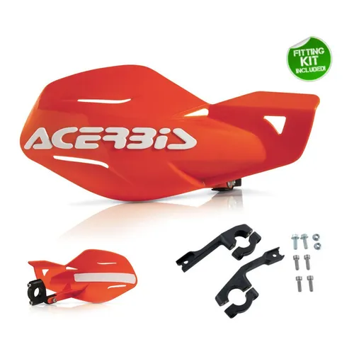 Handprotektoren Uniko Handschutz für KTM, orange-weiß - Lenker-Protektoren für Offroad-Motorräder, einfache Installation und optimaler Schutz für die Hände bei Enduro- und Crossfahrten.