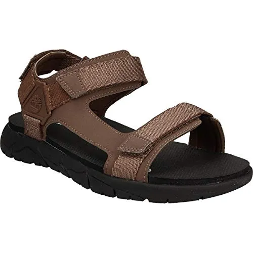 Timberland Windham Trail Brown 026 Größe EU 45 - Wanderschuhe für Herren, modischer und komfortabler Klettverschluss-Sandale aus atmungsaktivem Textil, ideal für warme Sommertage.