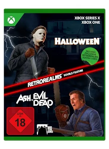 Halloween & Ash vs Evil Dead Retro Realms - Xbox - Retro-Style Action-Adventure Game, erleben Sie 16-Bit-Pixelart und schalten Sie exklusive Charaktere wie Laurie Strode frei!