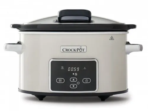 Crock-Pot Digital-Schongarer Slow Cooker 3,5 Liter - Schongarer mit digitalem Timer und Scharnierdeckel, ideal für 3-4 Personen. Genießen Sie köstliche Mahlzeiten mit automatischer Warmhaltefunktion und einfacher Reinigung.